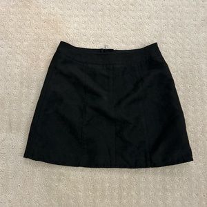 Black mini skirt